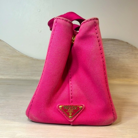 Pink Prada Canapa with authenticity card - Picture 2 of 11